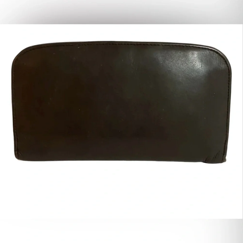 Coach vintage brown leather wallet/ clutch